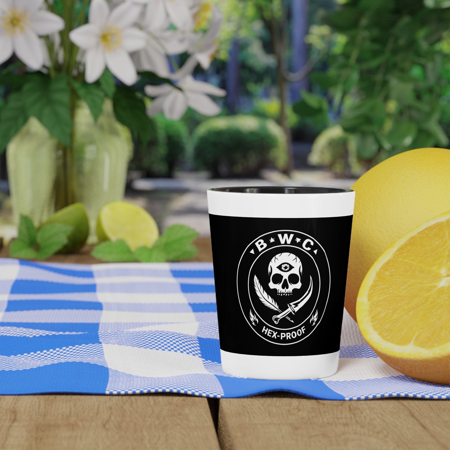 Hex-Proof Shot Glass – Bitchy Witch Club