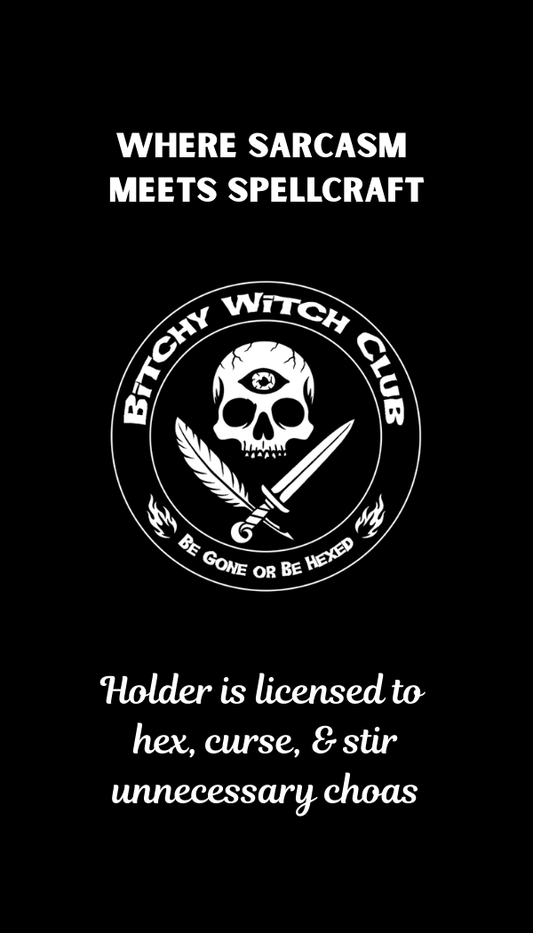 Bitchy Witch Club Membership Card (Free Download)