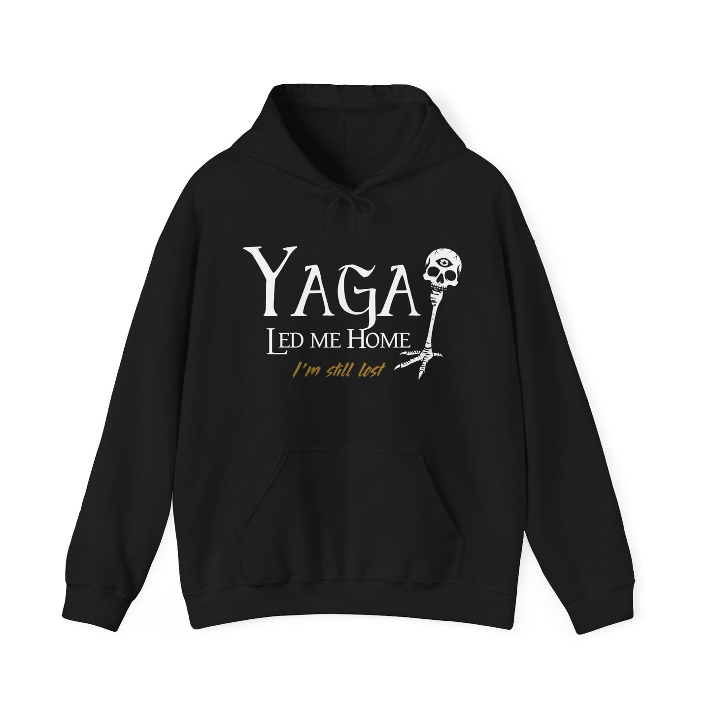 “Yaga Led Me Home” Slavic Baba-Yaga Folklore Hoodie (CA)