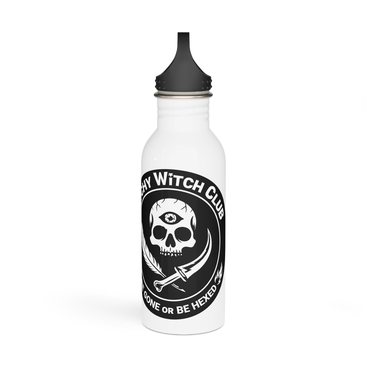 Bitchy Witch Club Stainless Steel "I Swear it's just moon water" Water Bottle | Quirky Gift for Witches, Eco-Friendly Hydration