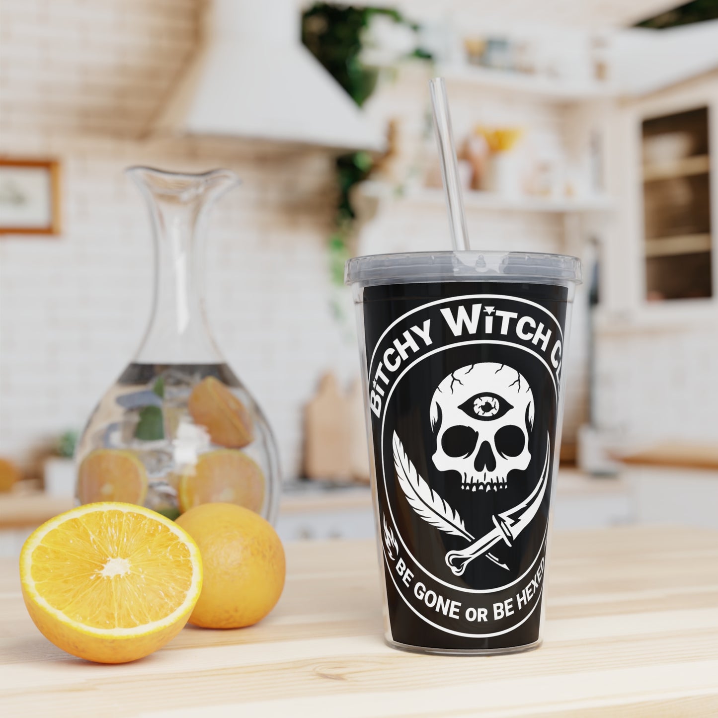 Official Tumbler  with Straw – Bitchy Witch Club