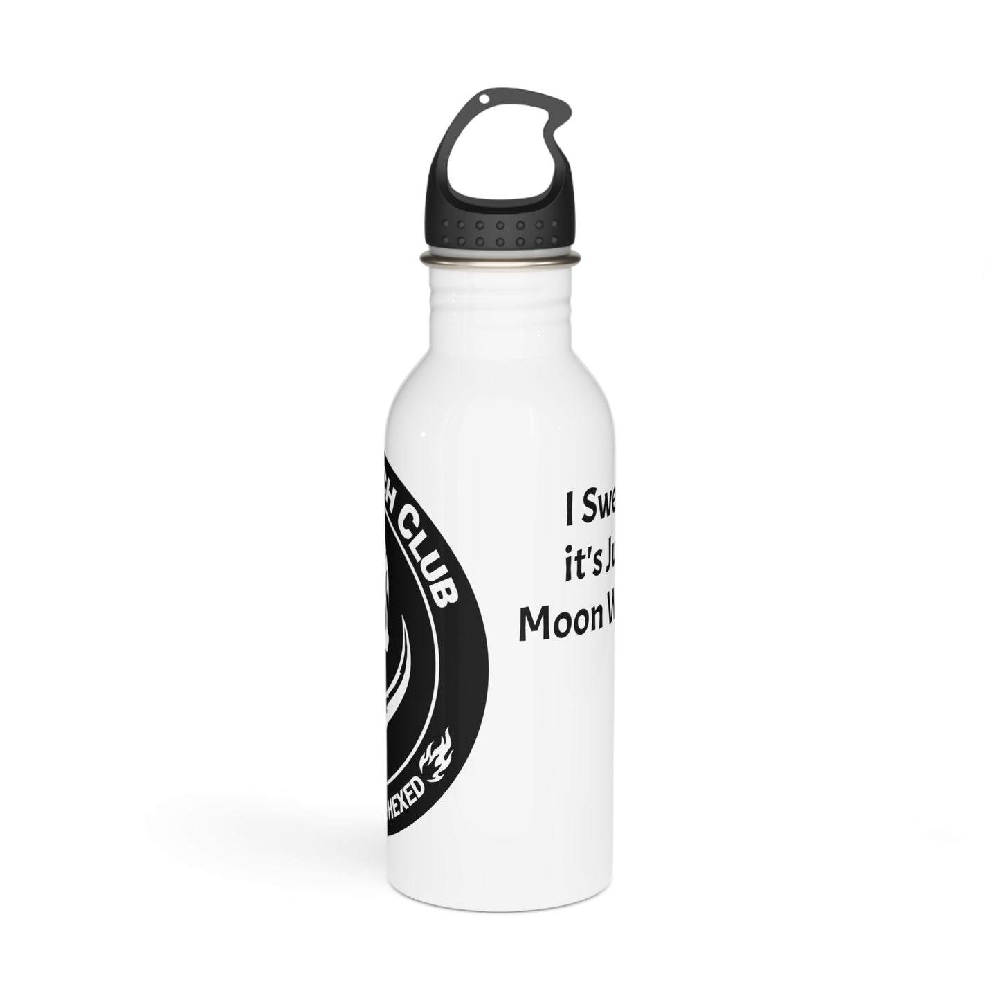 Bitchy Witch Club Stainless Steel "I Swear it's just moon water" Water Bottle | Quirky Gift for Witches, Eco-Friendly Hydration