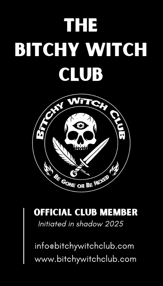 Bitchy Witch Club Membership Card (Free Download)